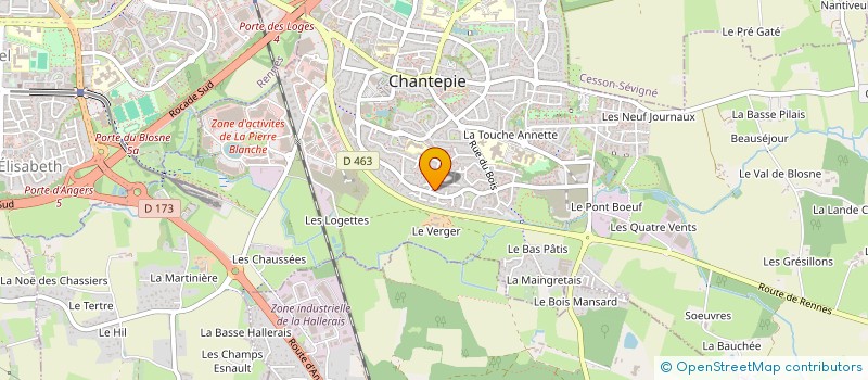 localisation de l'entreprise LES PETITS KOUIGN A MAM à CHANTEPIE