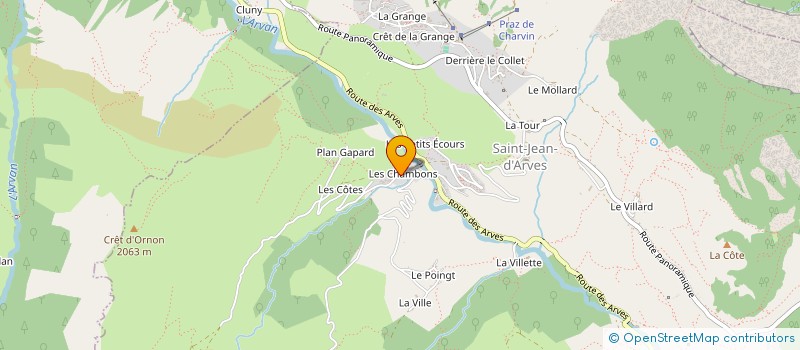 localisation de l'entreprise LES PETITS LACS à SAINT-JEAN-D ARVES