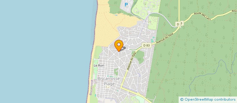 localisation de l'entreprise LES PETITS LANDAIS  BISCARROSSE