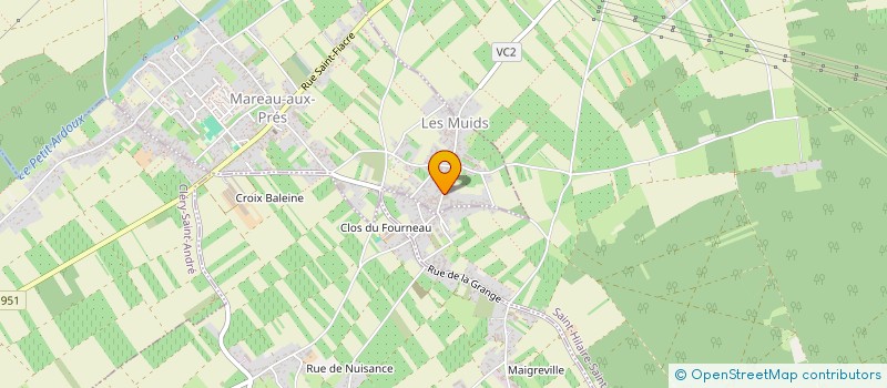 localisation de l'entreprise LES PETITS LANGE à MAREAU-AUX-PRES