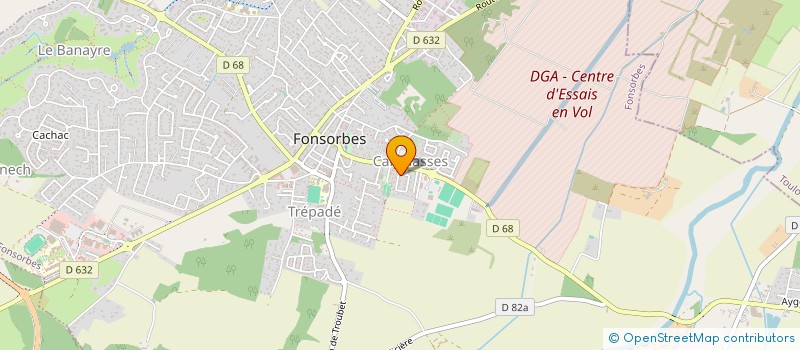 localisation de l'entreprise LES PETITS LES ARTS  FONSORBES