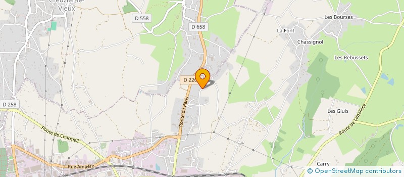 localisation de l'entreprise LES PETITS LEZARDS à CUSSET