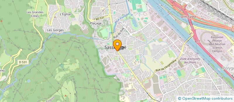 localisation de l'entreprise LES PETITS LOTS NORD  SASSENAGE