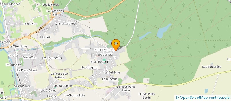 localisation de l'entreprise LES PETITS LOULOUS DU CENTRE à FERRIERE-SUR-BEAULIEU