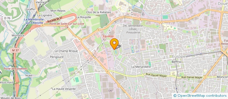 localisation de l'entreprise LES PETITS LOUPIOTS à SAINT-CYR-SUR-LOIRE