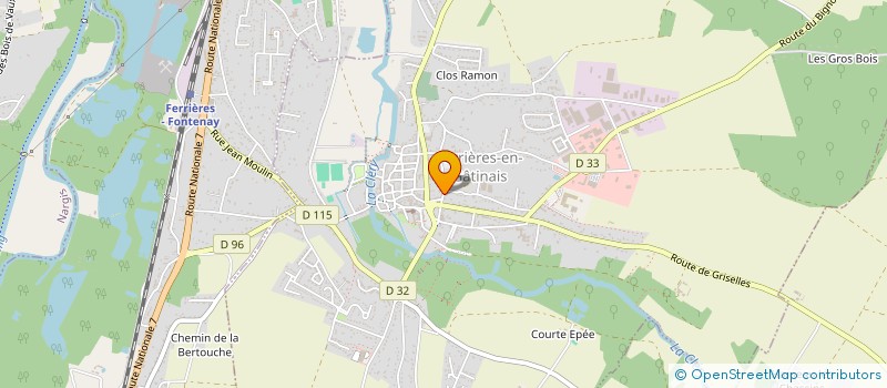 localisation de l'entreprise LES PETITS LOUPS à FERRIERES-EN-GATINAIS