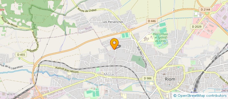 localisation de l'entreprise LES PETITS LOUPS  RIOM