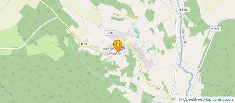 localisation de l'entreprise LES PETITS LOUPS 52400 à VARENNES-SUR-AMANCE