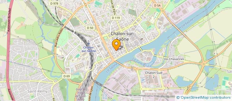 localisation de l'entreprise LES PETITS LOUPS à CHALON-SUR-SAONE