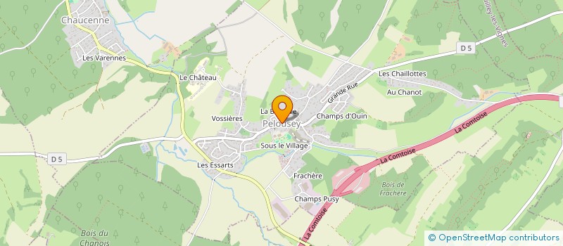 localisation de l'entreprise LES PETITS LOUPS  SAUVAGNEY