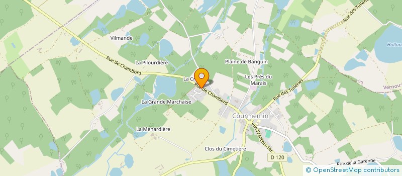 localisation de l'entreprise LES PETITS LOUPS  COURMEMIN