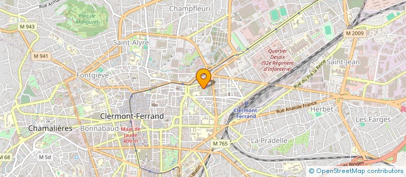 localisation de l'entreprise LES PETITS LOUPS CRECHE PARENT à CLERMONT-FERRAND
