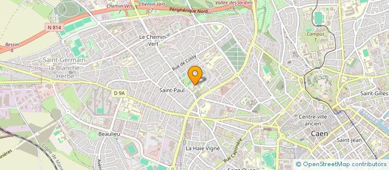 localisation de l'entreprise LES PETITS LOUPS DE FERNAND à CAEN