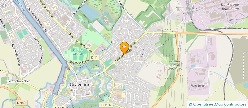 localisation de l'entreprise LES PETITS LOUPS DE GRAVELINES à GRAVELINES