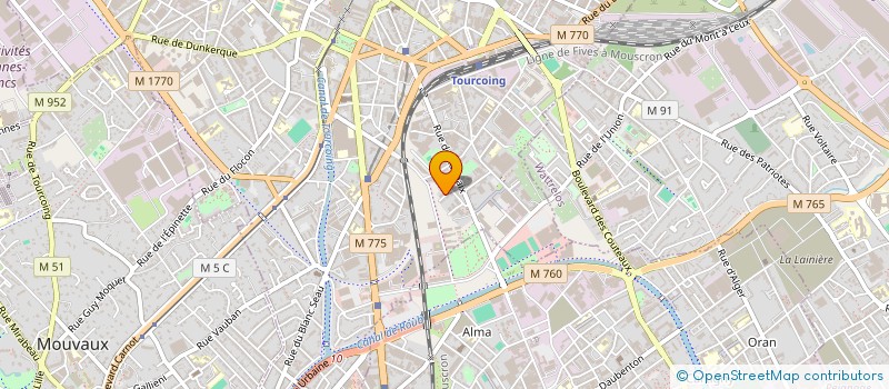 localisation de l'entreprise LES PETITS LUMINEUX à TOURCOING