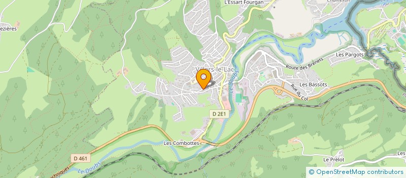 localisation de l'entreprise LES PETITS LUTINS à VILLERS-LE-LAC