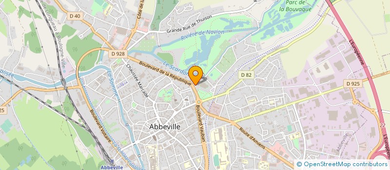 localisation de l'entreprise LES PETITS LUTINS à ABBEVILLE