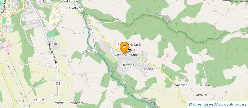 localisation de l'entreprise LES PETITS LUTINS  LANNEANOU