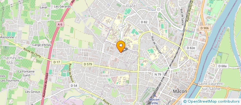 localisation de l'entreprise LES PETITS LUTINS DE LA COUPEE DE CHARNAY à CHARNAY-LES-MACON