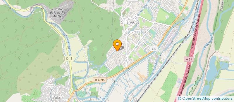 localisation de l'entreprise LES PETITS LUTINS DE VILLENEUVE  VILLENEUVE