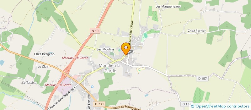 localisation de l'entreprise LES PETITS LUTINS DES 3 MONTS à MONTLIEU-LA-GARDE
