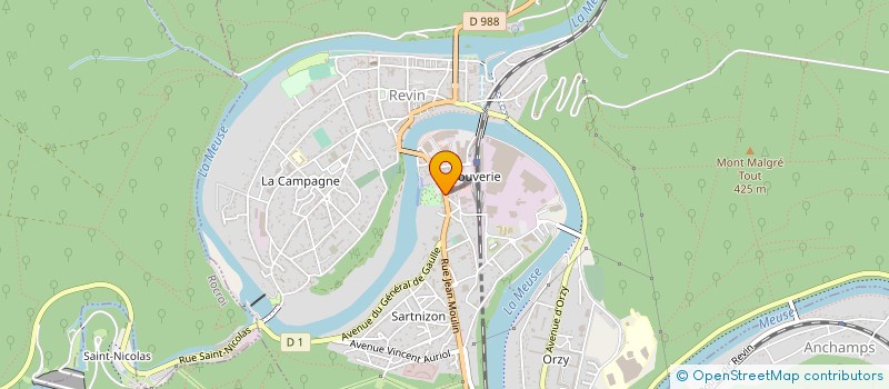 localisation de l'entreprise LES PETITS MAITRES REVINOIS  REVIN