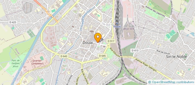 localisation de l'entreprise LES PETITS MAJORS à DOUAI