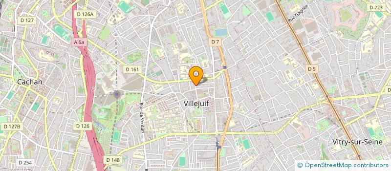 localisation de l'entreprise LES PETITS MALINS  VILLEJUIF