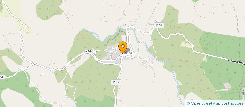 localisation de l'entreprise LES PETITS MARCHES D'AMPUS  AMPUS