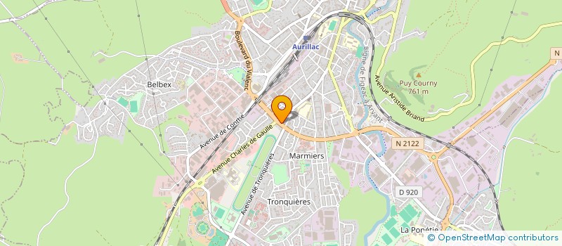 localisation de l'entreprise LES PETITS MARMOTS à AURILLAC