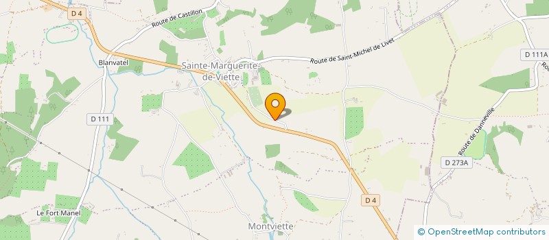 localisation de l'entreprise LES PETITS MATINS BLEUS  SAINT-PIERRE-EN-AUGE