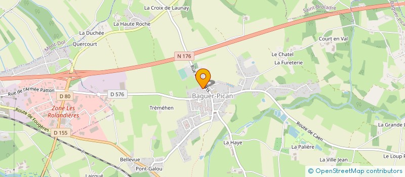 localisation de l'entreprise LES PETITS MENHIRS  BAGUER-PICAN