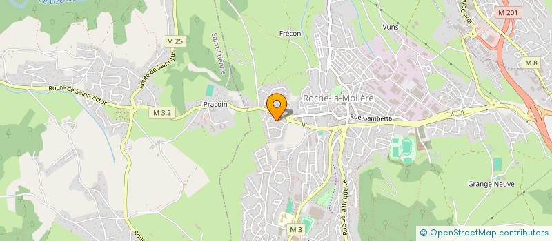 localisation de l'entreprise LES PETITS MODELES 42 ( LPM42 )  ROCHE-LA-MOLIERE