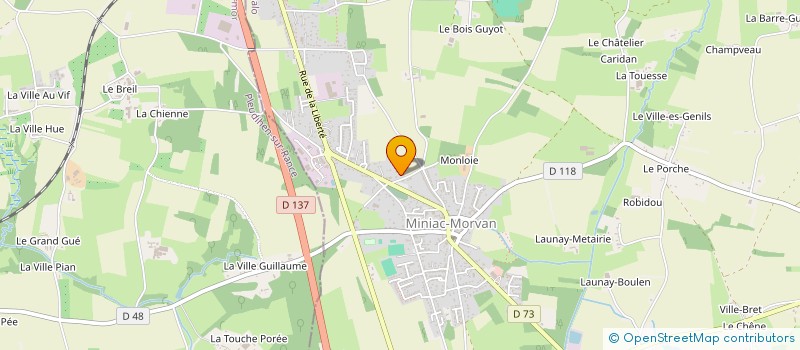 localisation de l'entreprise LES PETITS MOM  MINIAC-MORVAN