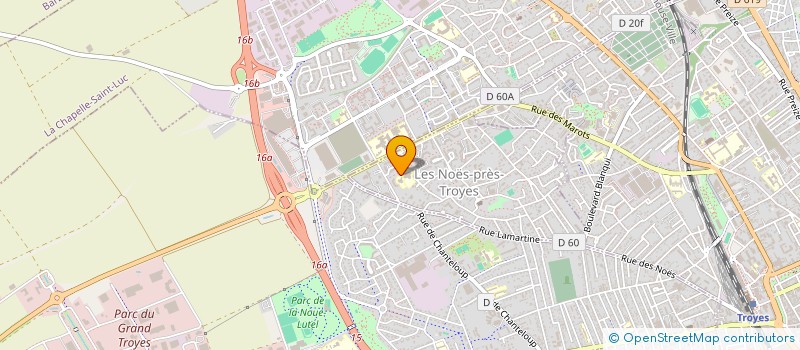 localisation de l'entreprise LES PETITS MOMES DES NOES  LES NOES-PRES-TROYES