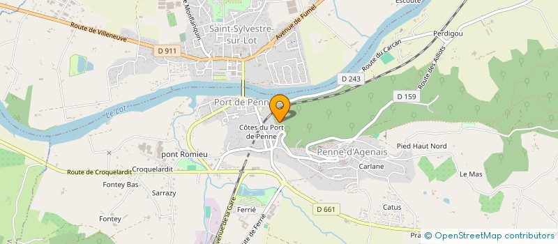 localisation de l'entreprise LES PETITS MONSTRES  PENNE-D'AGENAIS