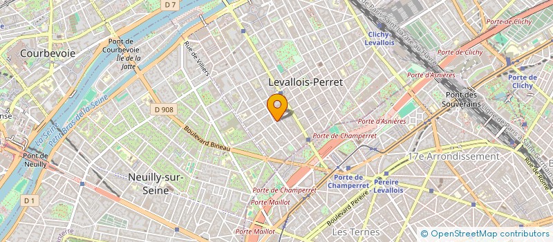 localisation de l'entreprise LES PETITS MORAIN  LEVALLOIS-PERRET