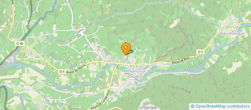 localisation de l'entreprise LES PETITS MOTS DU BER  MOLLANS-SUR-OUVEZE