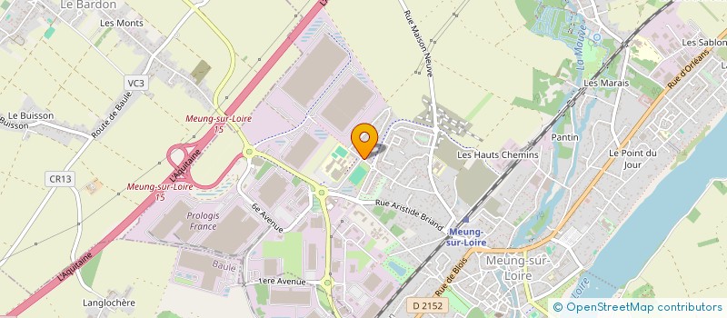 localisation de l'entreprise LES PETITS MOULINS à MEUNG-SUR-LOIRE