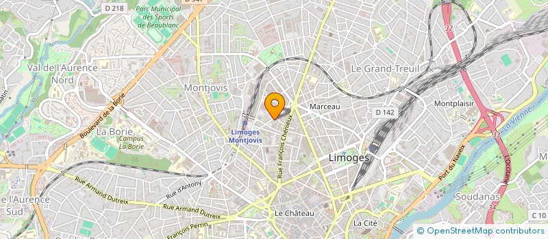 localisation de l'entreprise LES PETITS MOUSSAILLONS à LIMOGES