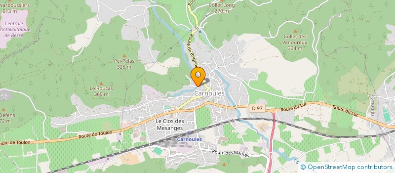 localisation de l'entreprise LES PETITS MURIERS  CARNOULES