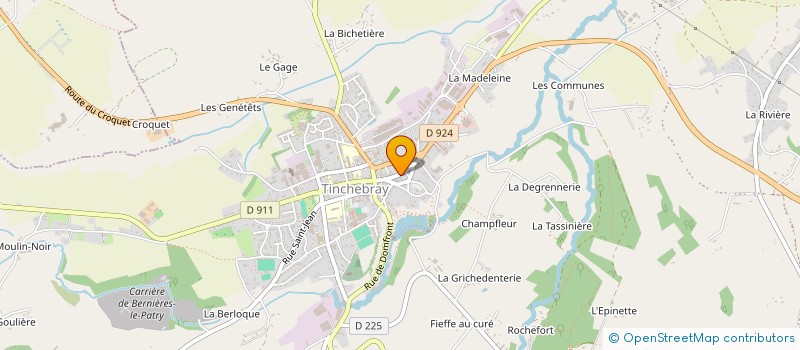 localisation de l'entreprise LES PETITS PAINS DE CLARA à TINCHEBRAY-BOCAGE