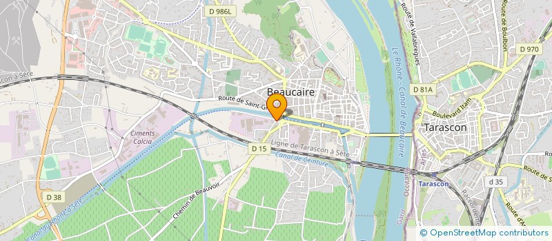 localisation de l'entreprise LES PETITS PAINS DE MANON  BEAUCAIRE