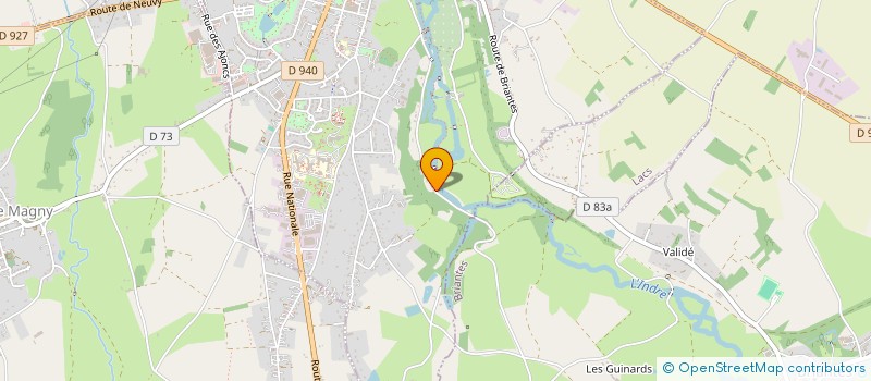localisation de l'entreprise LES PETITS PAPIERS à LA CHATRE