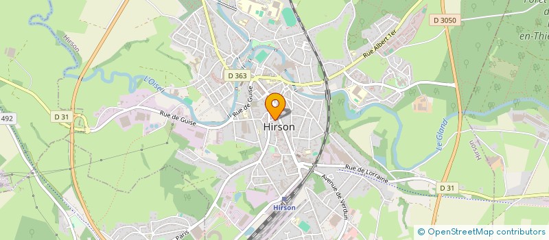 localisation de l'entreprise LES PETITS PAPIERS à HIRSON