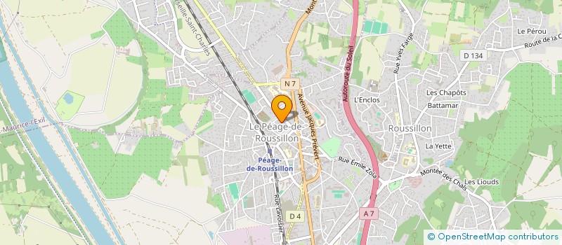 localisation de l'entreprise LES PETITS PAPIERS  LE PEAGE-DE-ROUSSILLON