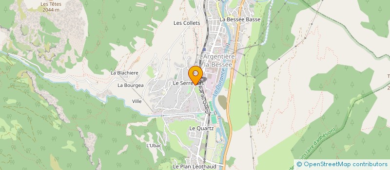 localisation de l'entreprise LES PETITS PAS  L'ARGENTIERE-LA-BESSEE
