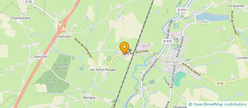 localisation de l'entreprise LES PETITS PAS D'EZRA  PALINGES