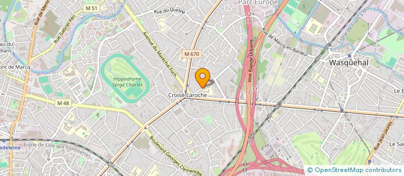 localisation de l'entreprise LES PETITS PAS DANS LES GRANDS à MARCQ-EN-BARŒUL