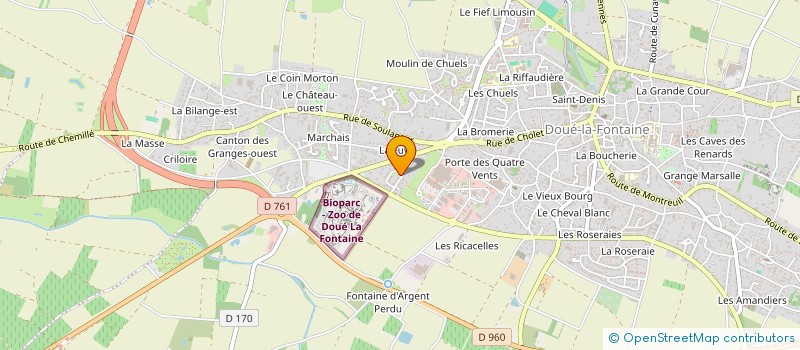 localisation de l'entreprise LES PETITS PAS DE LA ROSE à DOUE-EN-ANJOU